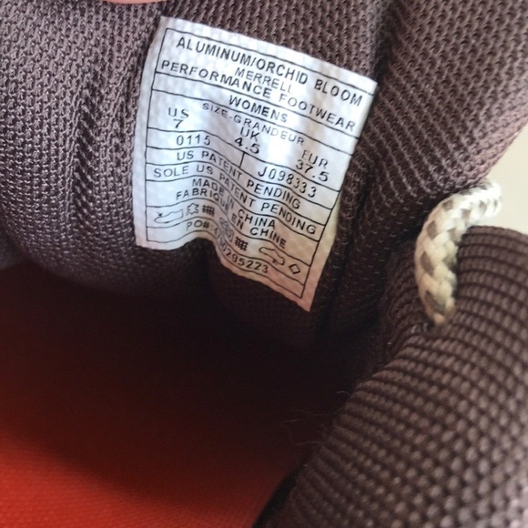 Merrell Yokota Hiking Shoes Aluminum Orchard Bloom - Picture 8 of 9